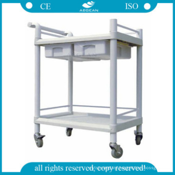 AG-UTB08 CE ISO ABS medical plastic hospital utility operating trolley